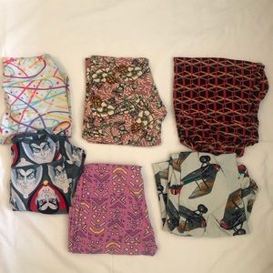 Lot of 6 LulaRoe leggings one size women soft mat